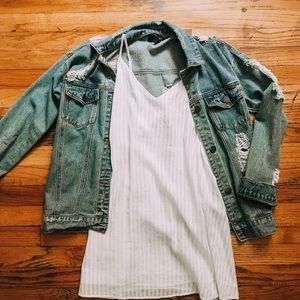 Destroyed jean jacket